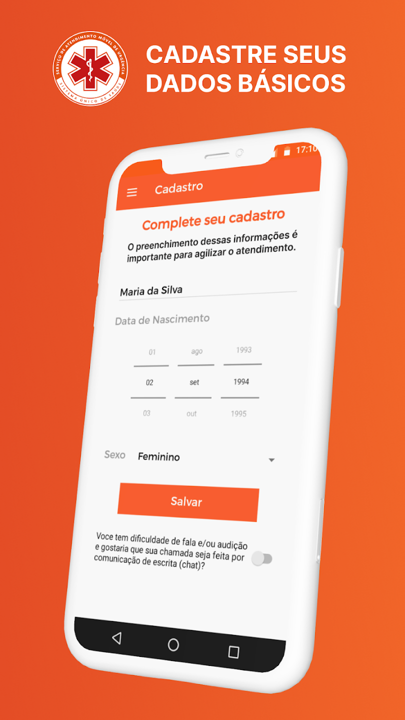 Solicitação de ambulancia